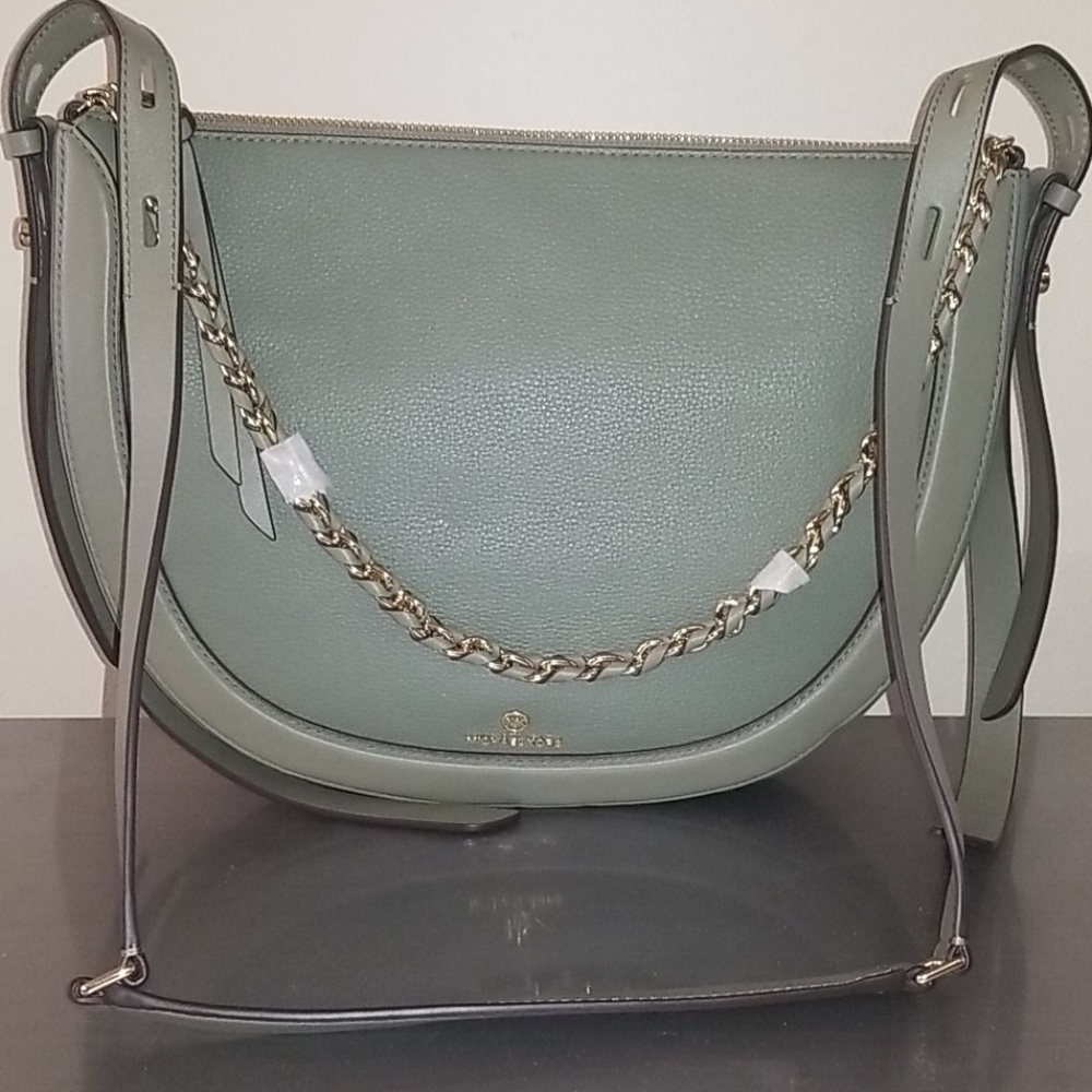 Michael Kors green shoulder bag